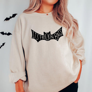 It’s Frickin’ Bats Crewneck Sweatshirt-Painted Lavender
