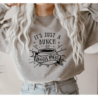 It's Just A Bunch Of Hocus Pocus Sweatshirt--Painted Lavender