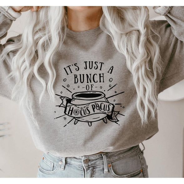 It's Just A Bunch Of Hocus Pocus Sweatshirt--Painted Lavender