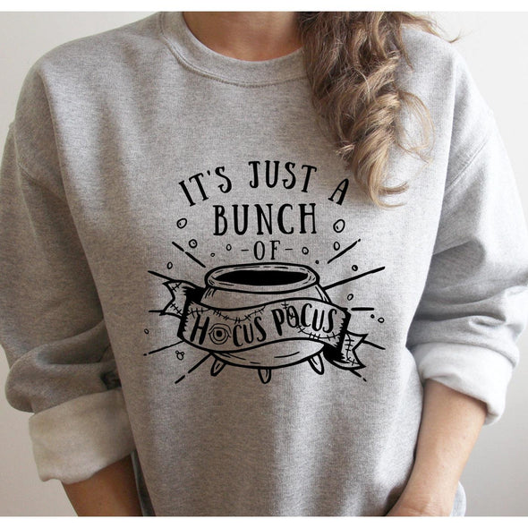 It's Just A Bunch Of Hocus Pocus Sweatshirt--Painted Lavender