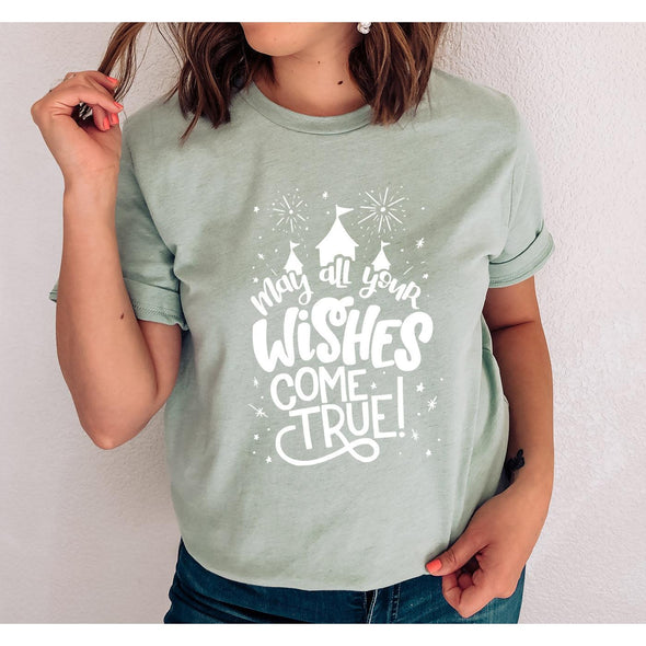 May All Your Wishes Come True Tee-Painted Lavender