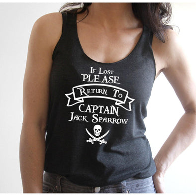 Captain Jack Sparrow Lightweight Racerback Tank--Painted Lavender