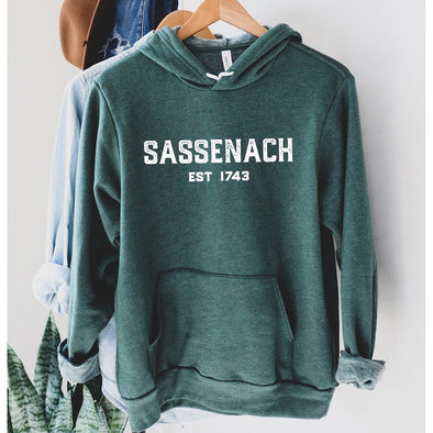 Sassenach Collegiate Outlander Hoodie-Painted Lavender