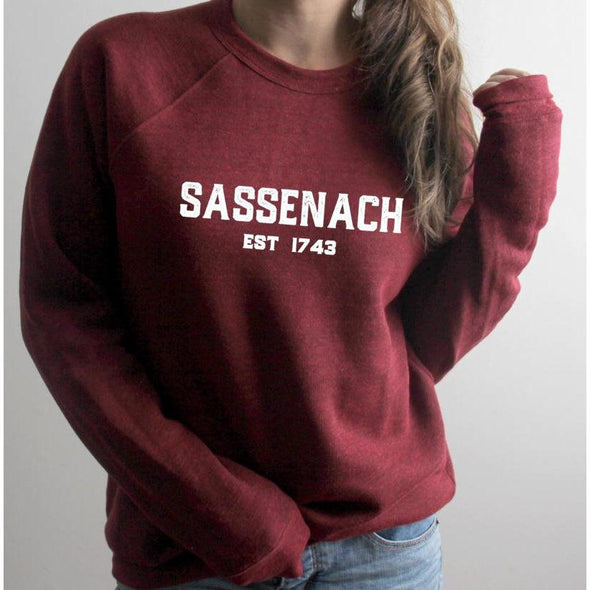 Sassenach 1743 Cranberry Collegiate Sweatshirt--Painted Lavender
