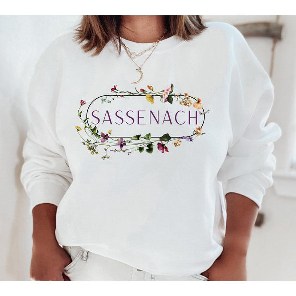 Sassenach Meadow Crewneck Sweatshirt--Painted Lavender