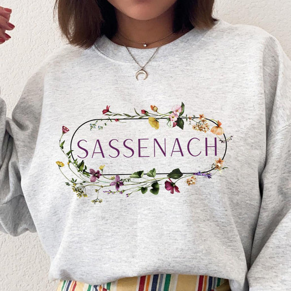 Sassenach Meadow Crewneck Sweatshirt--Painted Lavender