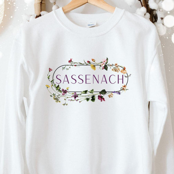 Sassenach Meadow Crewneck Sweatshirt--Painted Lavender