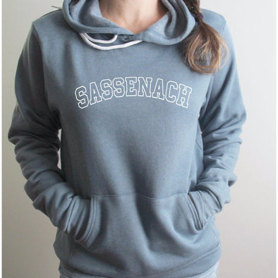 Sassenach Varsity Outlander Hoodie--Painted Lavender