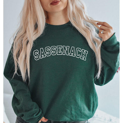 Sassenach Varsity Sweatshirt-Painted Lavender