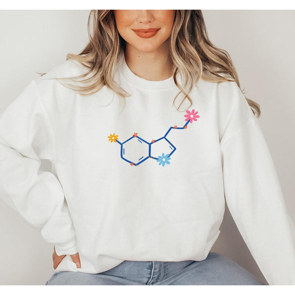 Serotonin Crewneck Sweatshirt--Painted Lavender