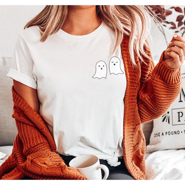 Spooky Season Ghost Tee-hocus pocus-Painted Lavender