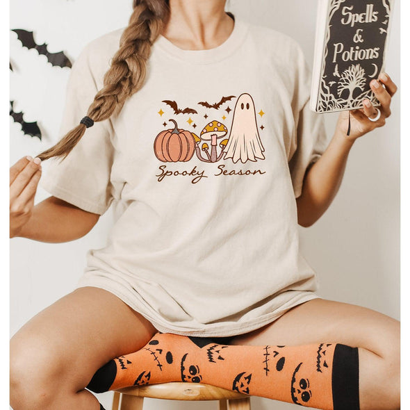 Spooky Season Tee--Painted Lavender