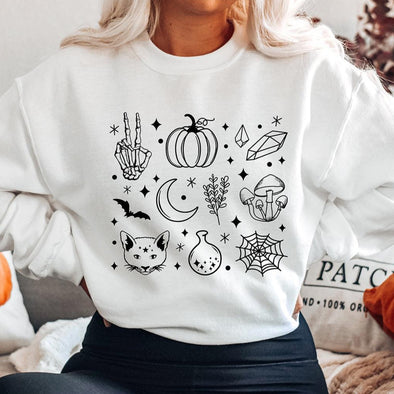 Spooky Vibes Crewneck Sweatshirt--Painted Lavender