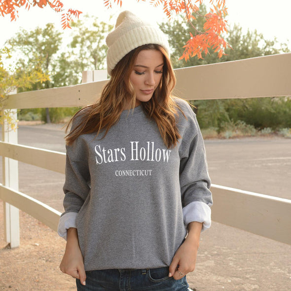 Stars Hollow Crewneck Sweatshirt--Painted Lavender