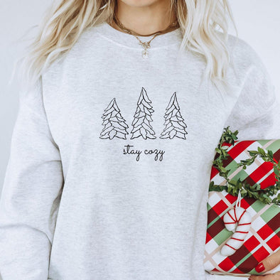 Stay Cozy Crewneck Sweatshirt--Painted Lavender