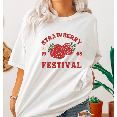 Strawberry Festival Tee--Painted Lavender