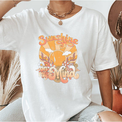 Sunshine On My Mind Tee--Painted Lavender