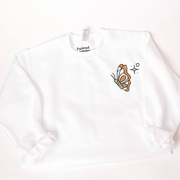 Take Care Crewneck Sweatshirt--Painted Lavender